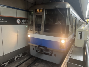 福岡空港駅から博多駅:鉄道乗車記録の写真