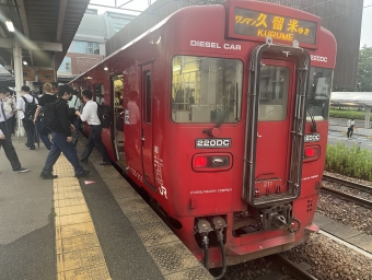 筑後吉井駅から久留米駅:鉄道乗車記録の写真