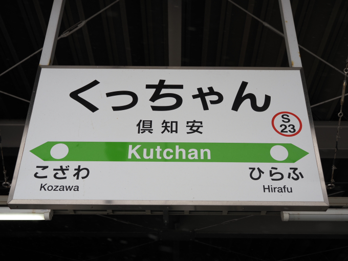 倶知安駅 駅名看板の駅の様子(乗りつぶしの旅写真) | レイルラボ(RailLab)