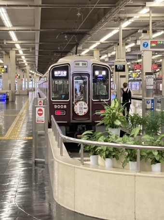 大阪梅田駅から中津駅の乗車記録(乗りつぶし)写真