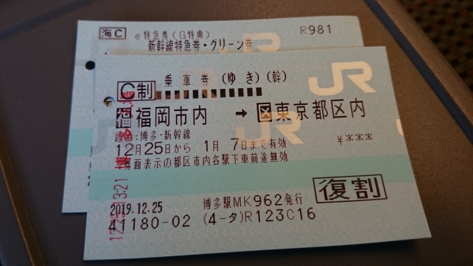 鉄道乗車記録の写真:きっぷ(2)     
