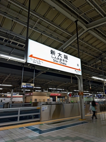 新大阪駅から三田駅の乗車記録(乗りつぶし)写真