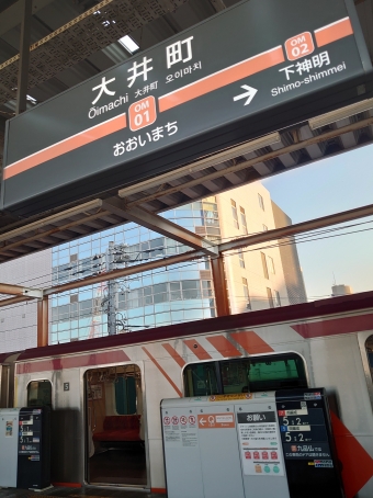 長津田駅から大井町駅の乗車記録(乗りつぶし)写真