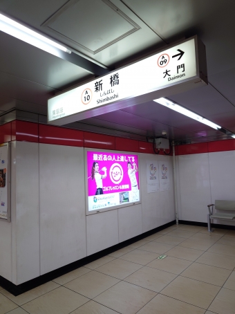新橋駅から京急川崎駅の乗車記録(乗りつぶし)写真
