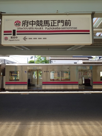 東府中駅から府中競馬正門前駅の乗車記録(乗りつぶし)写真