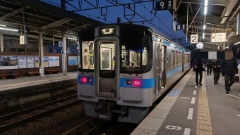 三津浜駅から松山駅の乗車記録(乗りつぶし)写真