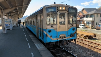 伊予大洲駅から伊予市駅の乗車記録(乗りつぶし)写真