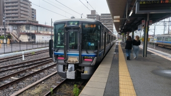 長浜駅から近江塩津駅の乗車記録(乗りつぶし)写真