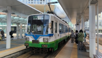 福井駅停留場から西山公園駅の乗車記録(乗りつぶし)写真
