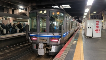 金沢駅から小松駅の乗車記録(乗りつぶし)写真