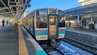 岡谷駅から長野駅の乗車記録(乗りつぶし)写真