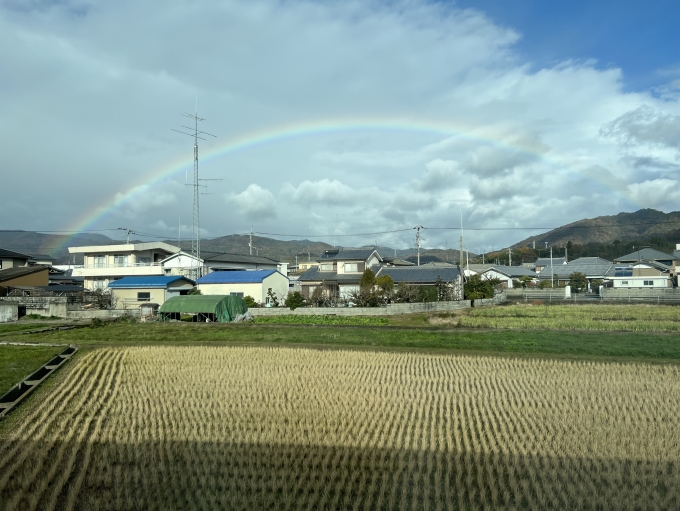 鉄道乗車記録の写真:車窓・風景(1)        「虹」