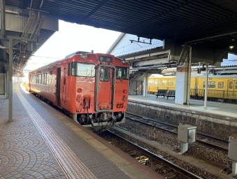 新山口駅から山口駅の乗車記録(乗りつぶし)写真