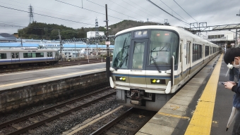 園部駅から京都駅の乗車記録(乗りつぶし)写真