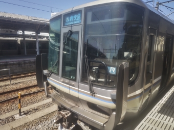 米原駅から京都駅の乗車記録(乗りつぶし)写真