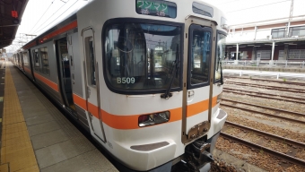 四日市駅から名古屋駅の乗車記録(乗りつぶし)写真