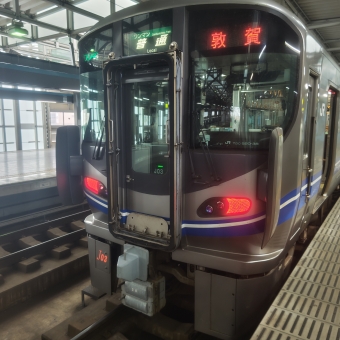 福井駅から敦賀駅の乗車記録(乗りつぶし)写真
