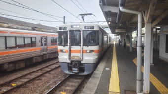 弥富駅から四日市駅の乗車記録(乗りつぶし)写真