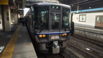 米原駅から近江塩津駅の乗車記録(乗りつぶし)写真