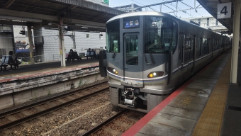草津駅から高槻駅の乗車記録(乗りつぶし)写真