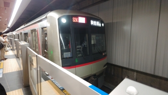 新横浜駅から中目黒駅の乗車記録(乗りつぶし)写真