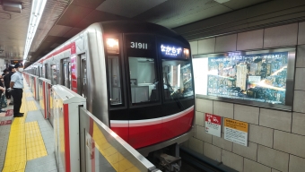 梅田駅から淀屋橋駅の乗車記録(乗りつぶし)写真