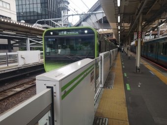 浜松町駅から新宿駅の乗車記録(乗りつぶし)写真