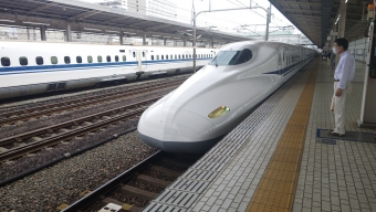 豊橋駅から新大阪駅の乗車記録(乗りつぶし)写真