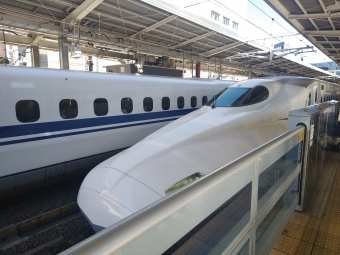 名古屋駅から東京駅の乗車記録(乗りつぶし)写真