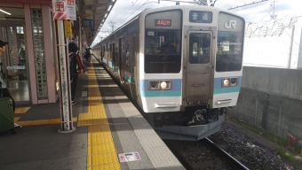 塩尻駅から大月駅の乗車記録(乗りつぶし)写真