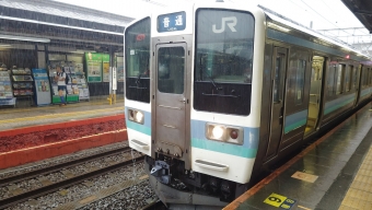 高尾駅から松本駅の乗車記録(乗りつぶし)写真