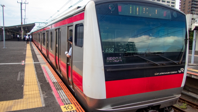 鉄道乗車記録の写真:乗車した列車(外観)(1)          「帰路に付くため
浅草駅へ。」