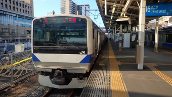 小山駅から水戸駅の乗車記録(乗りつぶし)写真