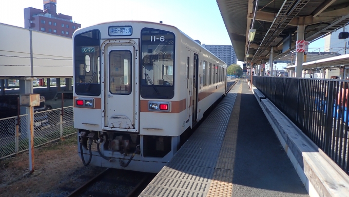 鉄道乗車記録の写真:乗車した列車(外観)(1)          「キハ11-6
ひたちなか海浜鉄道キハ11形」