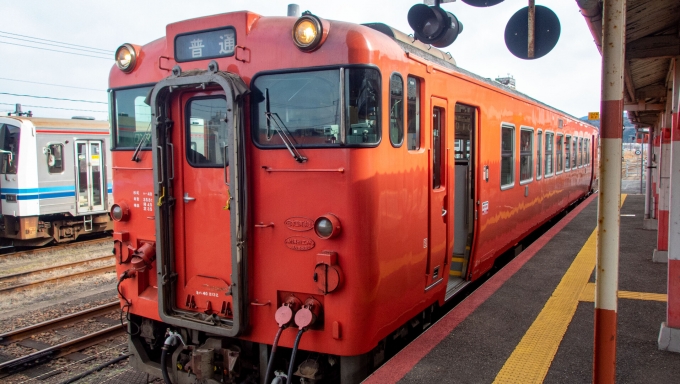 鉄道乗車記録の写真:乗車した列車(外観)(2)        「キハ40」