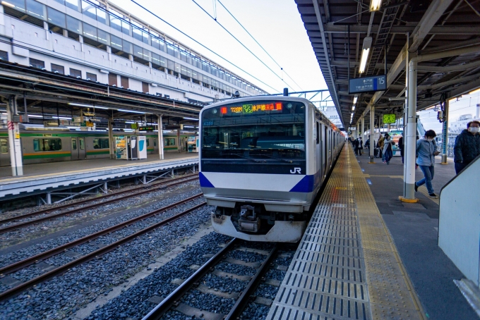 鉄道乗車記録の写真:乗車した列車(外観)(2)        「クハE531-4005
E531系 K555編成」