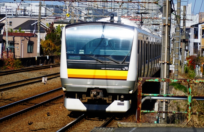 鉄道乗車記録の写真:乗車した列車(外観)(2)        「クハE233-8019
E233系 N19編成」