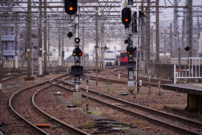 鉄道乗車記録の写真:駅舎・駅施設、様子(3)        「入線シーンは、
ワクワクする。」