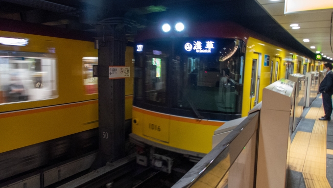 鉄道乗車記録の写真:乗車した列車(外観)(2)        「1016
東京メトロ1000系 1116F編成」