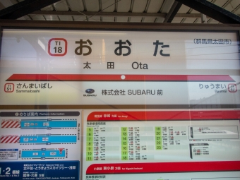 太田駅から相老駅の乗車記録(乗りつぶし)写真