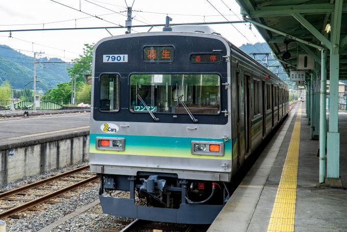 鉄道乗車記録の写真:乗車した列車(外観)(2)        「7901
秩父鉄道7500・7800系 7801F編成」