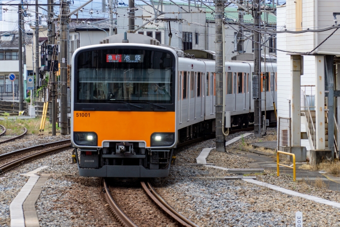 鉄道乗車記録の写真:乗車した列車(外観)(1)        「51001
東武50000系 51001F編成」