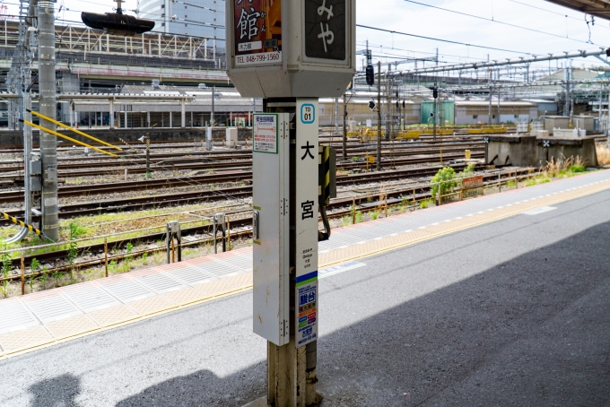 鉄道乗車記録の写真:駅名看板(1)          「父方の祖父の命日の為
お墓参りに東岩槻駅へ。」