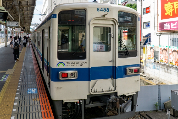 鉄道乗車記録の写真:乗車した列車(外観)(2)        「8458
東武8000系クハ8100型
8158F編成」