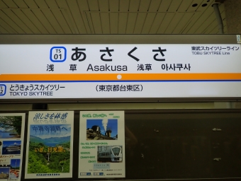 浅草駅から足利市駅:鉄道乗車記録の写真