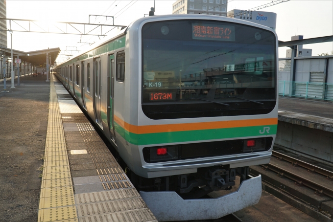 鉄道乗車記録の写真:乗車した列車(外観)(2)        「サロE231-1060
E231系 K-19編成」