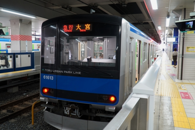 鉄道乗車記録の写真:乗車した列車(外観)(2)        「61613
東武60000系 61613F編成」