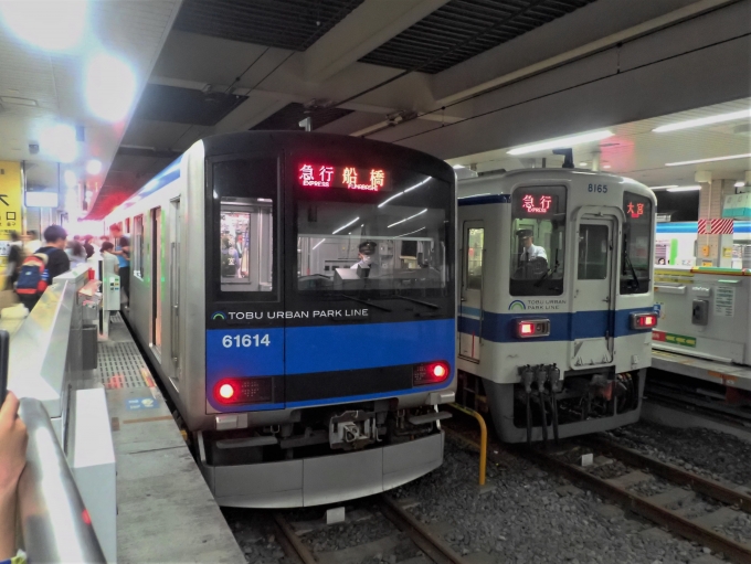 鉄道乗車記録の写真:乗車した列車(外観)(2)        「61614
東武60000系 61614F編成」