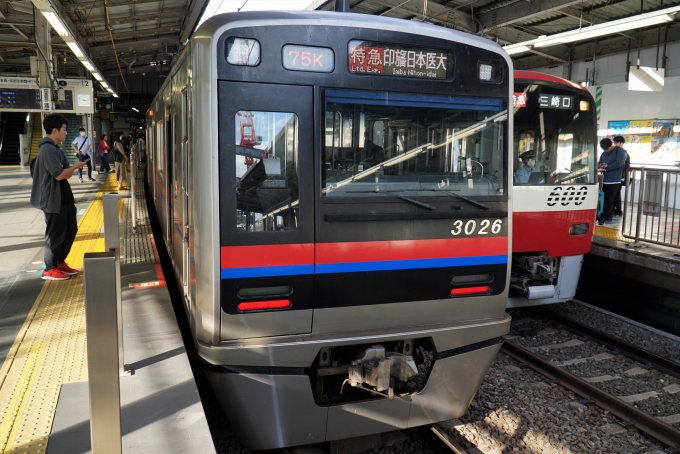 鉄道乗車記録の写真:乗車した列車(外観)(2)        「3026-8
京成3000形電車」