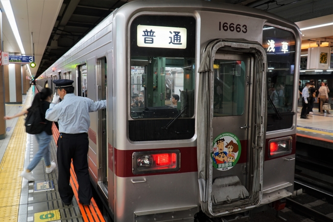 鉄道乗車記録の写真:乗車した列車(外観)(2)        「16663
東武10000系電車」